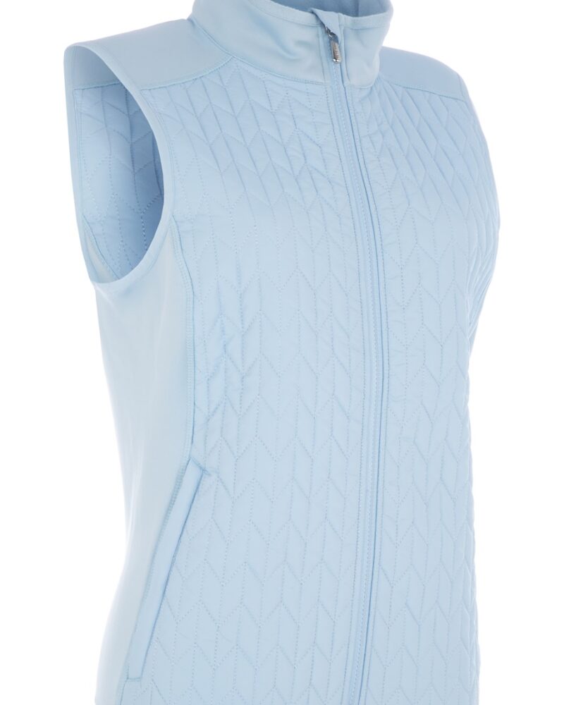 A blue ProQuip ProFlex ladies quilted gilet