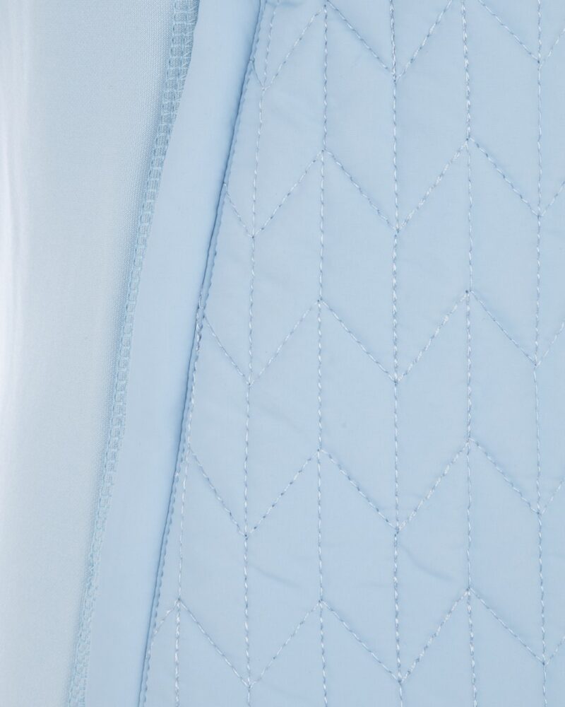 Pocket on a blue ProQuip ProFlex quilted jacket
