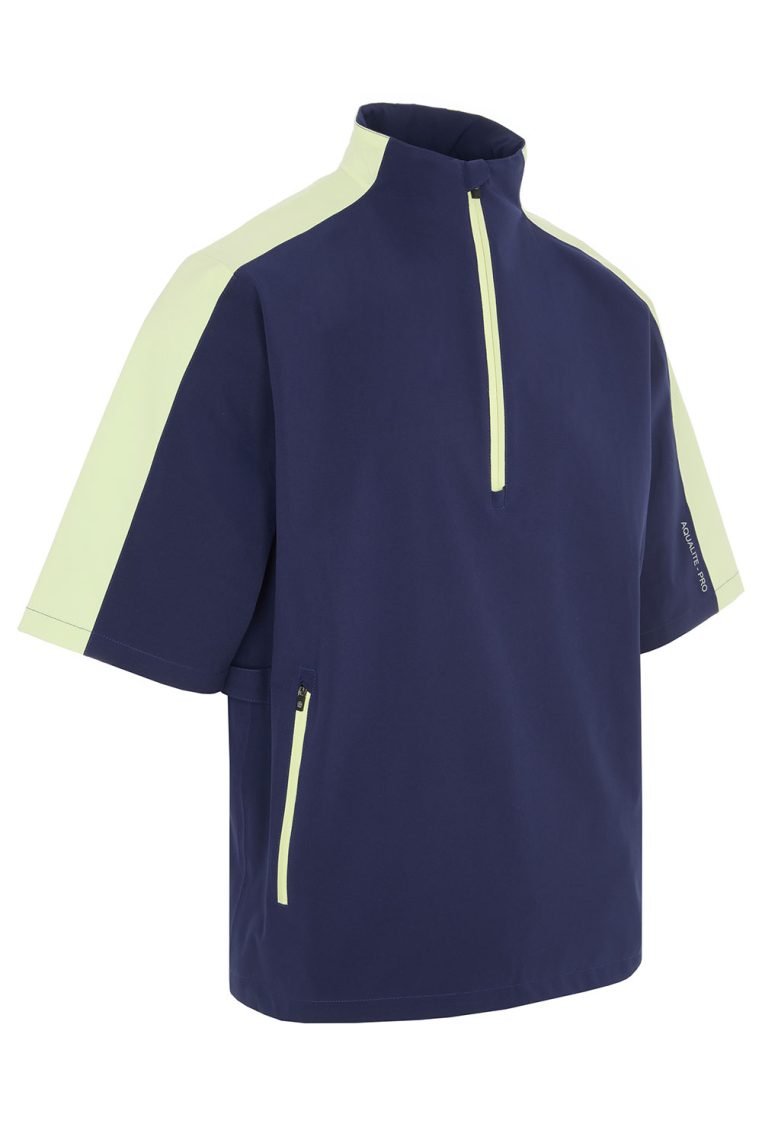 ProQuip Aqualite Pro Half Sleeve Rain Top Navy/ Shadow Lime