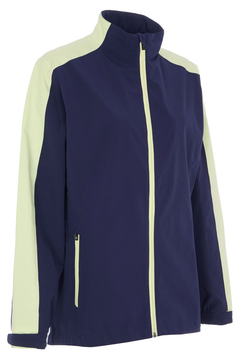 ProQuip Paige Ladies Rain Jacket Navy Shadow Lime