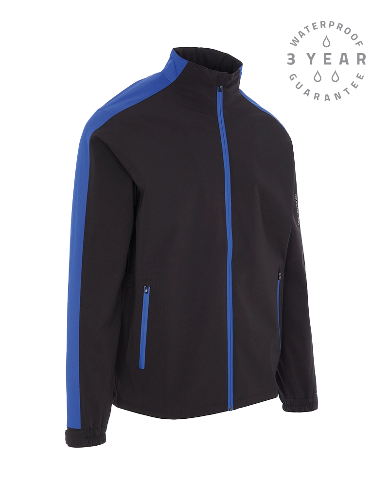 ProQuip Junior Aqualite Jacket - Black / Magnetic Blue